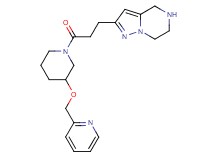 2-{3-oxo-3-[3-(2-pyridinylmethoxy)-1-piperidinyl]propyl}-4,5,6,7-tetrahydropyrazolo[1,5-a]pyrazine dihydrochloride