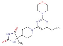 5-[1-(6-ethyl-2-morpholin-4-ylpyrimidin-4-yl)piperidin-4-yl]-5-methylimidazolidine-2,4-dione