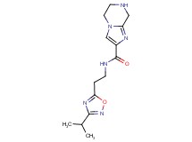 N-[2-(3-isopropyl-1,2,4-oxadiazol-5-yl)ethyl]-5,6,7,8-tetrahydroimidazo[1,2-a]pyrazine-2-carboxamide
