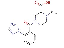 1-methyl-4-[2-(1H-1,2,4-triazol-1-yl)benzoyl]piperazine-2-carboxylic acid