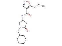 N-[1-(cyclohexylmethyl)-5-oxopyrrolidin-3-yl]-5-propylisoxazole-4-carboxamide