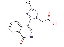 [3-methyl-5-(1-oxo-1,2-dihydroisoquinolin-4-yl)-1H-1,2,4-triazol-1-yl]acetic acid