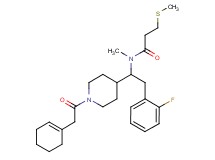 N-[1-[1-(1-cyclohexen-1-ylacetyl)-4-piperidinyl]-2-(2-fluorophenyl)ethyl]-N-methyl-3-(methylthio)propanamide