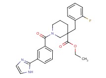 ethyl 3-(2-fluorobenzyl)-1-[3-(1H-imidazol-2-yl)benzoyl]-3-piperidinecarboxylate