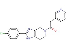 2-(4-chlorophenyl)-5-(pyridin-3-ylacetyl)-4,5,6,7-tetrahydro-1H-imidazo[4,5-c]pyridine