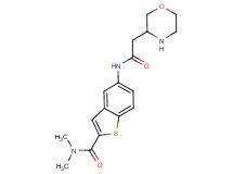 N,N-dimethyl-5-[(3-morpholinylacetyl)amino]-1-benzothiophene-2-carboxamide