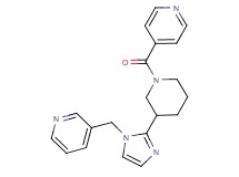 3-{[2-(1-isonicotinoyl-3-piperidinyl)-1H-imidazol-1-yl]methyl}pyridine