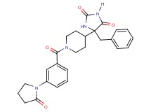 5-benzyl-5-{1-[3-(2-oxo-1-pyrrolidinyl)benzoyl]-4-piperidinyl}-2,4-imidazolidinedione