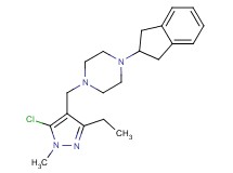 1-[(5-chloro-3-ethyl-1-methyl-1H-pyrazol-4-yl)methyl]-4-(2,3-dihydro-1H-inden-2-yl)piperazine