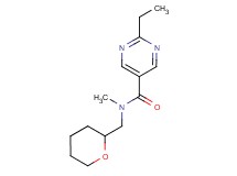 2-ethyl-N-methyl-N-(tetrahydro-2H-pyran-2-ylmethyl)-5-pyrimidinecarboxamide