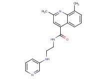 2,8-dimethyl-N-[2-(3-pyridinylamino)ethyl]-4-quinolinecarboxamide