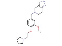 5-[3-methoxy-4-(2-pyrrolidin-1-ylethoxy)benzyl]-4,5,6,7-tetrahydro-2H-pyrazolo[4,3-c]pyridine