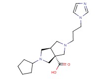 (3aR*,6aR*)-2-cyclopentyl-5-[3-(1H-imidazol-1-yl)propyl]hexahydropyrrolo[3,4-c]pyrrole-3a(1H)-carboxylic acid