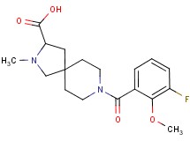 8-(3-fluoro-2-methoxybenzoyl)-2-methyl-2,8-diazaspiro[4.5]decane-3-carboxylic acid
