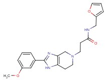 N-(2-furylmethyl)-3-[2-(3-methoxyphenyl)-1,4,6,7-tetrahydro-5H-imidazo[4,5-c]pyridin-5-yl]propanamide