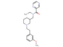 N-ethyl-N-({1-[2-(3-methoxyphenyl)ethyl]piperidin-3-yl}methyl)pyrazine-2-carboxamide