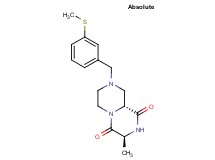 (3S,9aR)-3-methyl-8-[3-(methylthio)benzyl]tetrahydro-2H-pyrazino[1,2-a]pyrazine-1,4(3H,6H)-dione