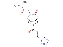 N,N-dimethyl-2-{(1S*,5R*)-7-oxo-3-[3-(1H-tetrazol-1-yl)propanoyl]-3,6-diazabicyclo[3.2.2]non-6-yl}acetamide