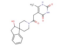 5-[2-(2-hydroxy-2,3-dihydro-1'H-spiro[indene-1,4'-piperidin]-1'-yl)-2-oxoethyl]-6-methyl-2,4(1H,3H)-pyrimidinedione