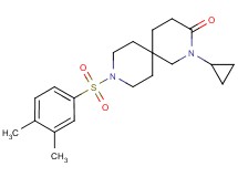 2-cyclopropyl-9-[(3,4-dimethylphenyl)sulfonyl]-2,9-diazaspiro[5.5]undecan-3-one