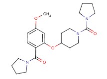 4-[5-methoxy-2-(pyrrolidin-1-ylcarbonyl)phenoxy]-1-(pyrrolidin-1-ylcarbonyl)piperidine