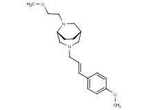 (1S*,5R*)-6-(2-methoxyethyl)-3-[(2E)-3-(4-methoxyphenyl)prop-2-en-1-yl]-3,6-diazabicyclo[3.2.2]nonane