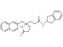N-(2,3-dihydro-1H-inden-2-yl)-3-[2-(2-naphthylmethyl)-5-oxo-2-pyrrolidinyl]propanamide