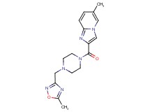 6-methyl-2-({4-[(5-methyl-1,2,4-oxadiazol-3-yl)methyl]-1-piperazinyl}carbonyl)imidazo[1,2-a]pyridine