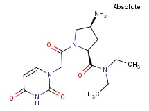 (4S)-4-amino-1-[(2,4-dioxo-3,4-dihydropyrimidin-1(2H)-yl)acetyl]-N,N-diethyl-L-prolinamide