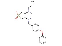 (4aS*,7aR*)-1-(4-phenoxybenzyl)-4-propyloctahydrothieno[3,4-b]pyrazine 6,6-dioxide