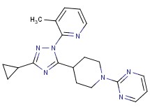 2-{4-[3-cyclopropyl-1-(3-methylpyridin-2-yl)-1H-1,2,4-triazol-5-yl]piperidin-1-yl}pyrimidine