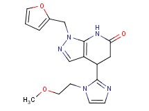1-(2-furylmethyl)-4-[1-(2-methoxyethyl)-1H-imidazol-2-yl]-1,4,5,7-tetrahydro-6H-pyrazolo[3,4-b]pyridin-6-one