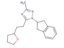 1-(2,3-dihydro-1H-inden-2-yl)-3-methyl-5-[2-(tetrahydrofuran-2-yl)ethyl]-1H-1,2,4-triazole