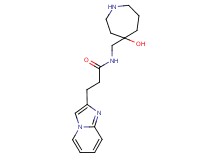 N-[(4-hydroxy-4-azepanyl)methyl]-3-imidazo[1,2-a]pyridin-2-ylpropanamide