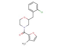 2-(2-chlorobenzyl)-4-(3-methyl-2-furoyl)morpholine