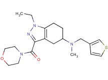 1-ethyl-N-methyl-3-(4-morpholinylcarbonyl)-N-(3-thienylmethyl)-4,5,6,7-tetrahydro-1H-indazol-5-amine