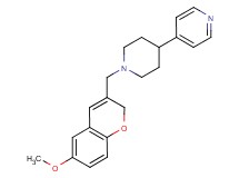 4-{1-[(6-methoxy-2H-chromen-3-yl)methyl]-4-piperidinyl}pyridine