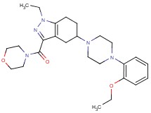5-[4-(2-ethoxyphenyl)-1-piperazinyl]-1-ethyl-3-(4-morpholinylcarbonyl)-4,5,6,7-tetrahydro-1H-indazole