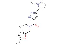 N-ethyl-N-[(5-methyl-2-furyl)methyl]-3-(1-methyl-1H-pyrrol-2-yl)-1H-pyrazole-5-carboxamide