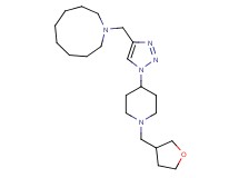 1-({1-[1-(tetrahydrofuran-3-ylmethyl)piperidin-4-yl]-1H-1,2,3-triazol-4-yl}methyl)azonane