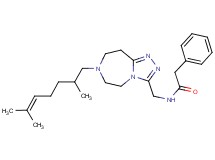N-{[7-(2,6-dimethyl-5-hepten-1-yl)-6,7,8,9-tetrahydro-5H-[1,2,4]triazolo[4,3-d][1,4]diazepin-3-yl]methyl}-2-phenylacetamide
