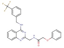 2-phenoxy-N-[(4-{[3-(trifluoromethyl)benzyl]amino}-2-quinazolinyl)methyl]acetamide