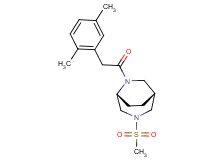 (1R*,5R*)-6-[(2,5-dimethylphenyl)acetyl]-3-(methylsulfonyl)-3,6-diazabicyclo[3.2.2]nonane