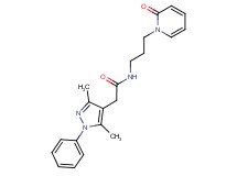 2-(3,5-dimethyl-1-phenyl-1H-pyrazol-4-yl)-N-[3-(2-oxopyridin-1(2H)-yl)propyl]acetamide
