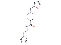 1-(2-furylmethyl)-N-[2-(1H-pyrrol-1-yl)ethyl]-4-piperidinecarboxamide
