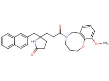 5-[3-(10-methoxy-3,4-dihydro-2H-1,5-benzoxazocin-5(6H)-yl)-3-oxopropyl]-5-(2-naphthylmethyl)-2-pyrrolidinone