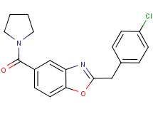 2-(4-chlorobenzyl)-5-(1-pyrrolidinylcarbonyl)-1,3-benzoxazole