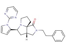 (3aS*,5S*,9aS*)-2-(2-phenylethyl)-5-[1-(2-pyrimidinyl)-1H-pyrrol-2-yl]hexahydro-7H-pyrrolo[3,4-g]pyrrolizin-1(2H)-one