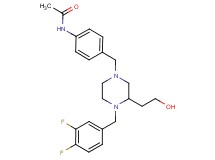 N-(4-{[4-(3,4-difluorobenzyl)-3-(2-hydroxyethyl)-1-piperazinyl]methyl}phenyl)acetamide