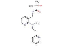 2-hydroxy-2-methyl-N-({2-[methyl(2-pyridin-2-ylethyl)amino]pyridin-3-yl}methyl)propanamide